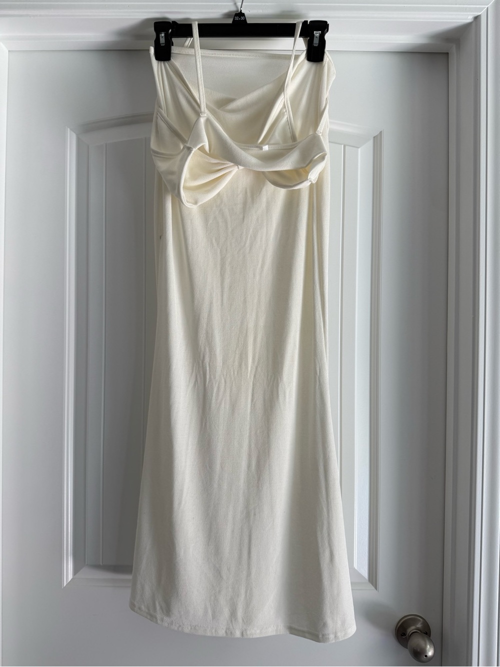 Elegant Cream Dress with cut out Front